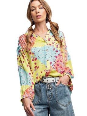 842:  EASEL NWT TOP LIME CORAL (H9)